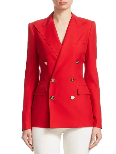 Ralph Lauren Collection Women's Camden Double-Breasted Jacket | Thumbnail 1