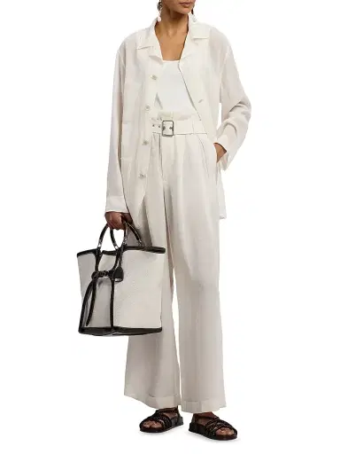 Ralph Lauren Collection Women's Trish Linen Voile Jacket - Cream - Size 8 | Thumbnail 2