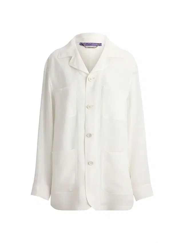 Women's Trish Linen Voile Jacket - Cream