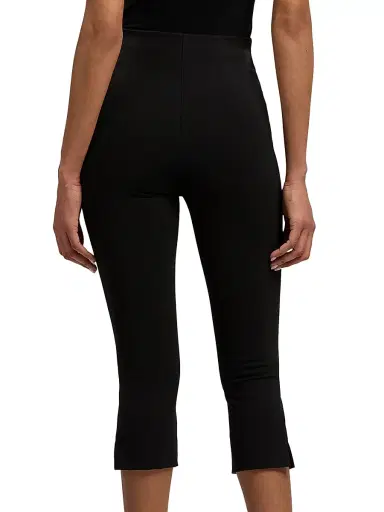 Ralph Lauren Collection Women's Sampson Jersey Crop Pants - Black | Thumbnail 5