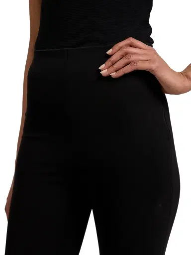 Ralph Lauren Collection Women's Sampson Jersey Crop Pants - Black | Thumbnail 6