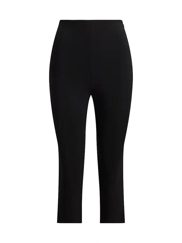 Ralph Lauren Collection Women's Sampson Jersey Crop Pants - Black