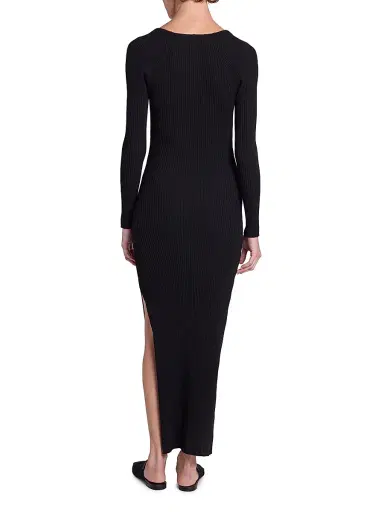 Courrèges Women's Rib-Knit Cut-Out Maxi Dress | Thumbnail 5