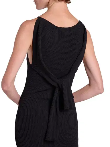 Courrèges Women's Rib-Knit Cut-Out Maxi Dress | Thumbnail 8