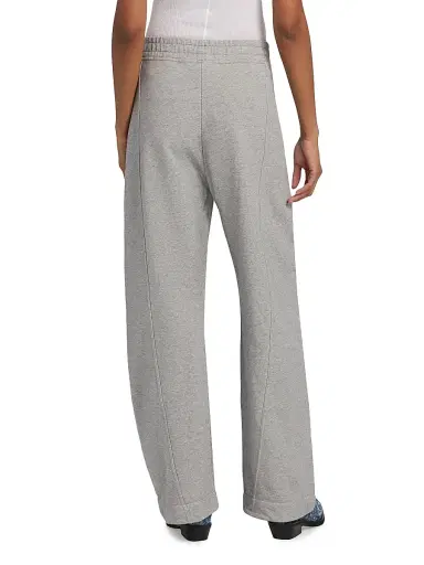Ganni Women's Isoli Cotton Sweatpants - Paloma - Size XL | Thumbnail 5