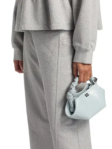 Ganni Women's Isoli Cotton Sweatpants - Paloma - Size XL | Thumbnail 6