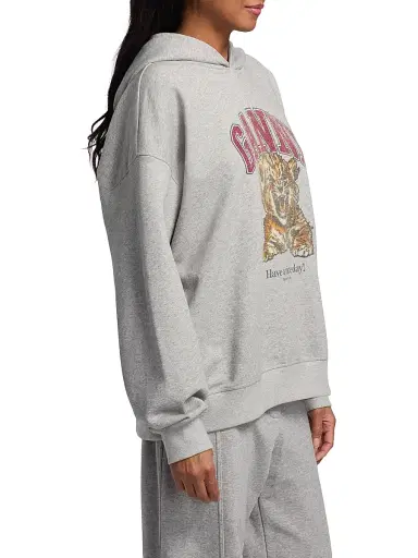 Ganni Women's Isoli Beaded Cotton Hoodie | Thumbnail 4 Ganni Women's Isoli Beaded Cotton Hoodie | Thumbnail 4