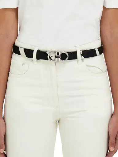 Ferragamo Women's Donna Zebra-Print Calf-Hair Belt - Kasba Bianco | Thumbnail 2 Ferragamo Women's Donna Zebra-Print Calf-Hair Belt - Kasba Bianco | Thumbnail 2