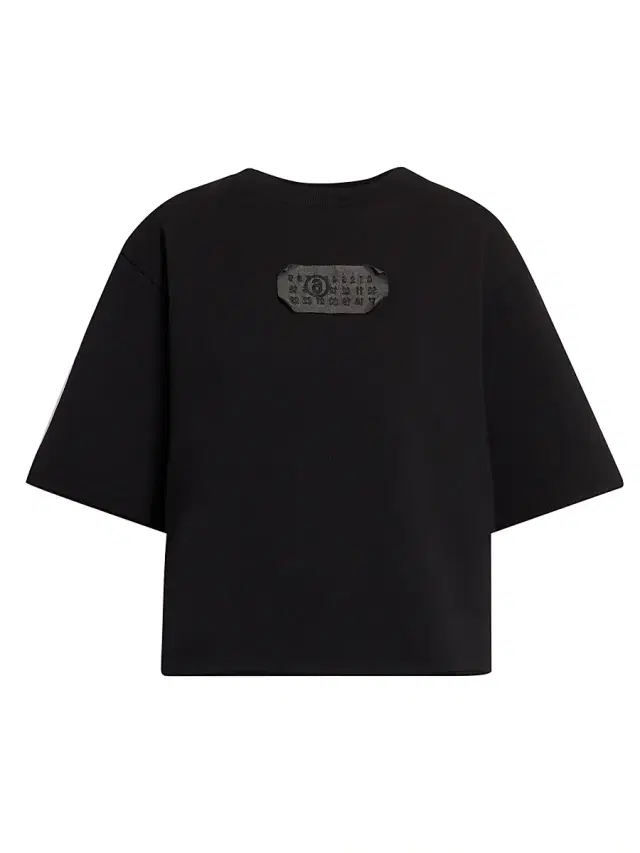 Women's Oversized Cotton Logo T-Shirt - Black