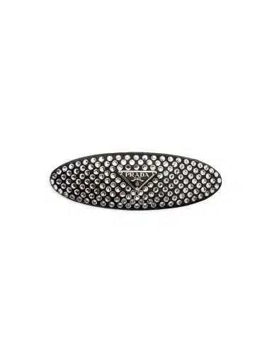 Prada Women's Satin and Crystal Hair Clip | Thumbnail 1