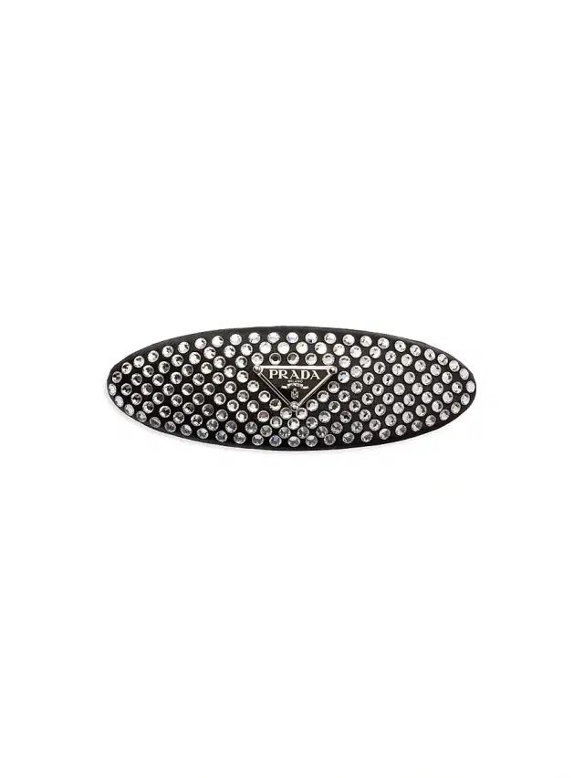 Prada Women's Satin and Crystal Hair Clip - Multicolored