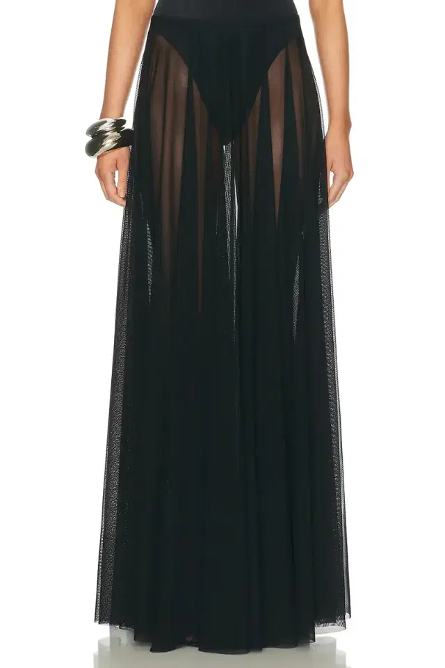 Norma Kamali Flared To Floor Skirt