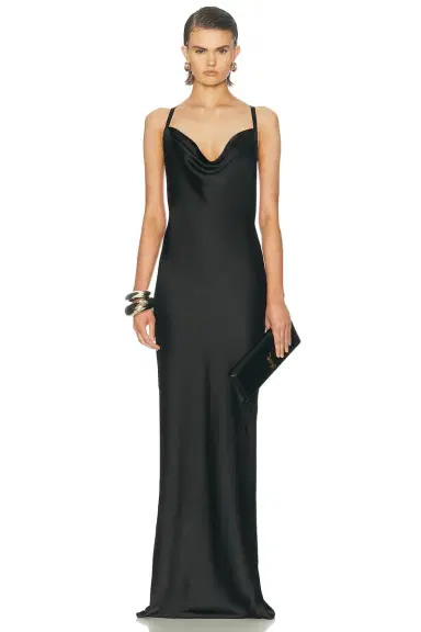 Norma Kamali Cross Back Bias Gown | Thumbnail 2