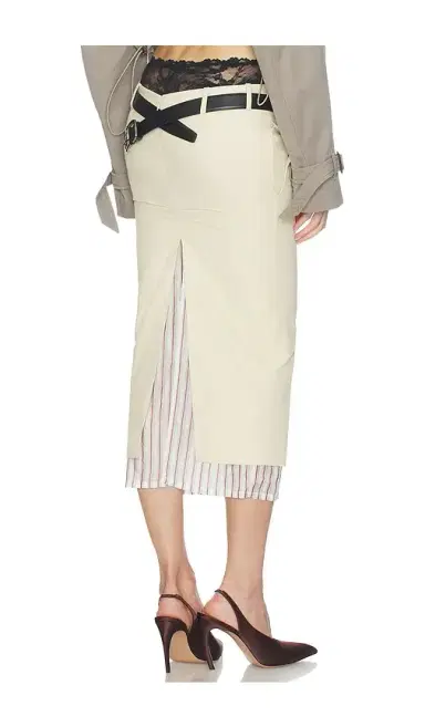 The Attico Low Rise Midi Skirt | Thumbnail 7 The Attico Low Rise Midi Skirt | Thumbnail 7