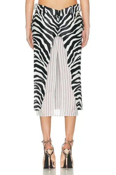 The Attico Low Rise Midi Skirt | Thumbnail 5 The Attico Low Rise Midi Skirt | Thumbnail 5