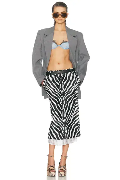 The Attico Low Rise Midi Skirt | Thumbnail 6 The Attico Low Rise Midi Skirt | Thumbnail 6