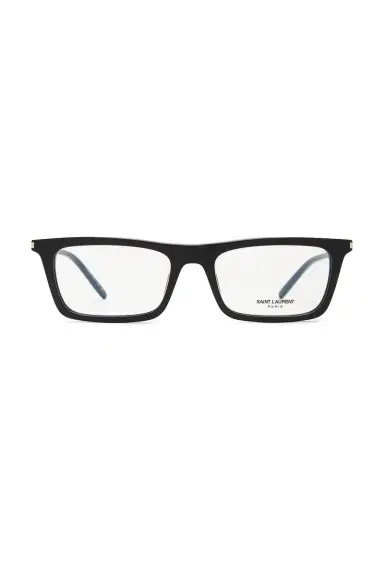 Saint Laurent Betty Thin Rectangular Optical Eyeglasses | Thumbnail 1 Saint Laurent Betty Thin Rectangular Optical Eyeglasses | Thumbnail 1