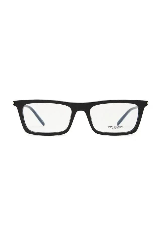Saint Laurent Betty Thin Rectangular Optical Eyeglasses