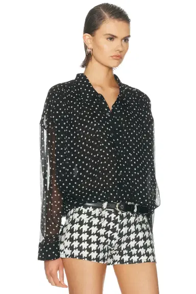 R13 Bubble Gathered Yoke Top | Thumbnail 2 R13 Bubble Gathered Yoke Top | Thumbnail 2