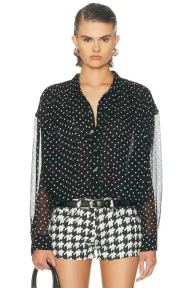R13 Bubble Gathered Yoke Top | Thumbnail 1 R13 Bubble Gathered Yoke Top | Thumbnail 1