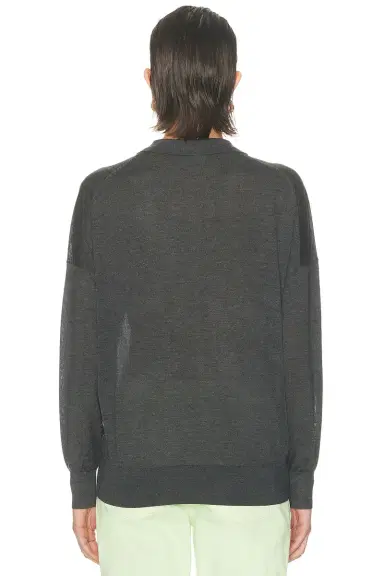 RENGGLI Silk Cashmere Boxy Long Sleeve Polo Top | Thumbnail 3 RENGGLI Silk Cashmere Boxy Long Sleeve Polo Top | Thumbnail 3