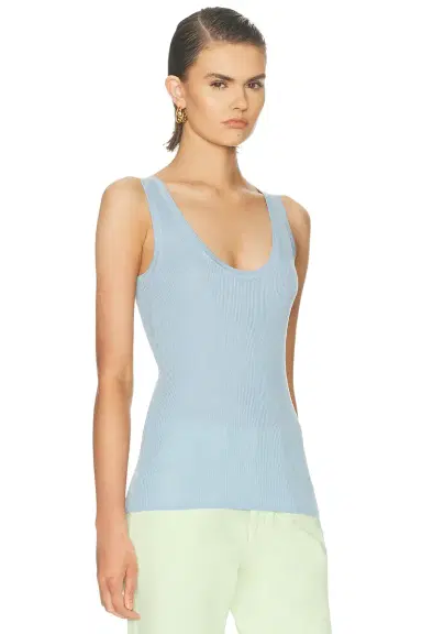 RENGGLI Scoop Neck Rib Tank Top | Thumbnail 2