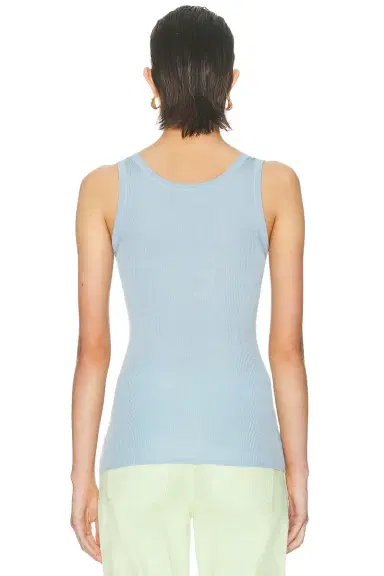 RENGGLI Scoop Neck Rib Tank Top | Thumbnail 3
