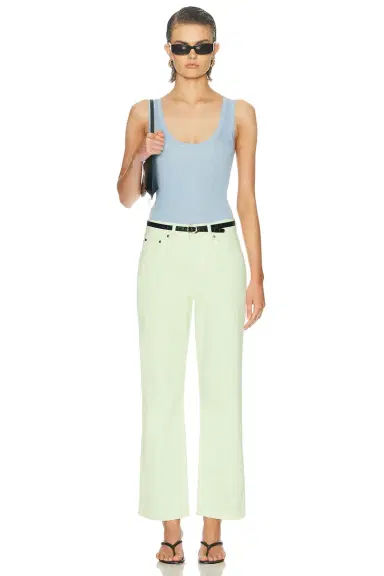 RENGGLI Scoop Neck Rib Tank Top | Thumbnail 4