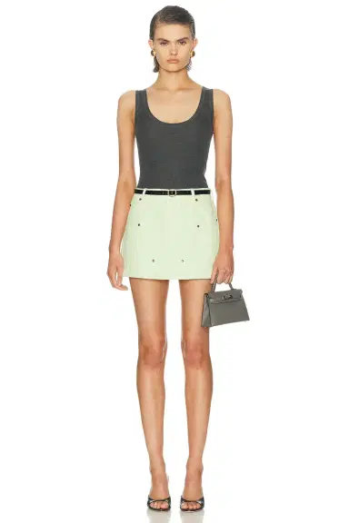 RENGGLI Scoop Neck Rib Tank Top | Thumbnail 4