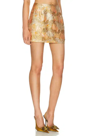 RENGGLI Brocade Mini Skirt | Thumbnail 2