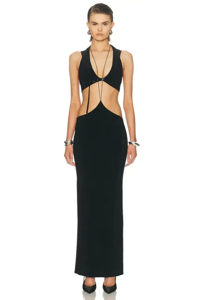 Logo Tag Tie Pillar Skirt