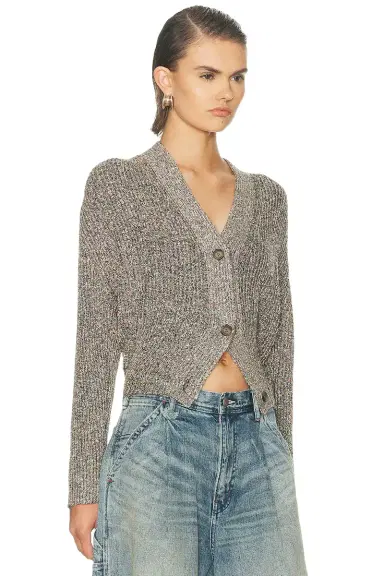 R13 Split Hem Ribbed Cardigan | Thumbnail 2 R13 Split Hem Ribbed Cardigan | Thumbnail 2