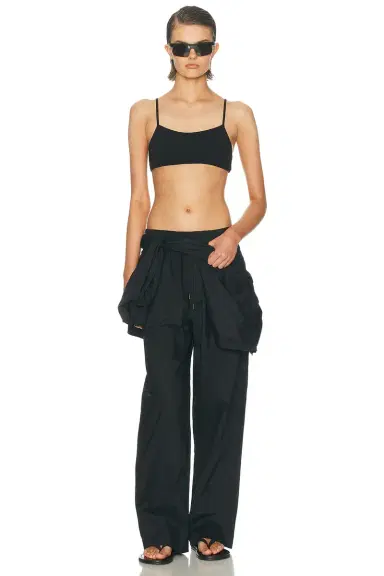Skims Swiss Cotton Sateen Oversized Drawstring Pant | Thumbnail 5