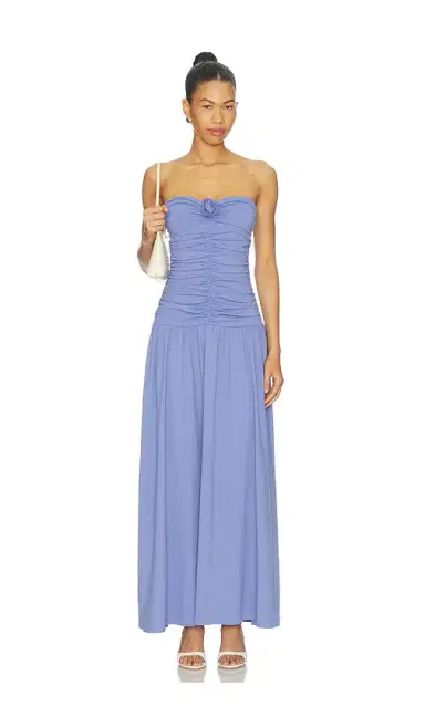 susana monaco Center Gathered Flower Tube Dress | Thumbnail 1 susana monaco Center Gathered Flower Tube Dress | Thumbnail 1