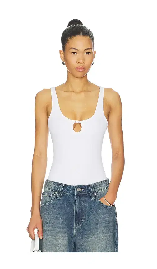 Maura Denim Bodysuit