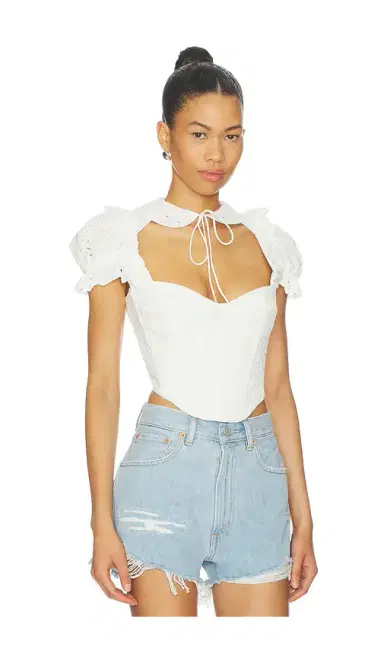 Bardot Allington Broderie Corset Top | Thumbnail 2 Bardot Allington Broderie Corset Top | Thumbnail 2