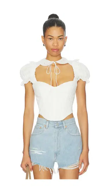 Bardot Allington Broderie Corset Top | Thumbnail 1 Bardot Allington Broderie Corset Top | Thumbnail 1
