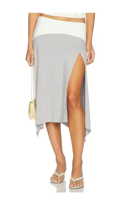 Tiger Mist Curved Yoke Hi Lo Skirt | Thumbnail 1 Tiger Mist Curved Yoke Hi Lo Skirt | Thumbnail 1
