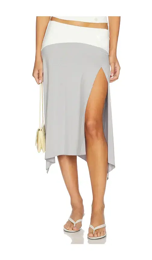 Tiger Mist Curved Yoke Hi Lo Skirt