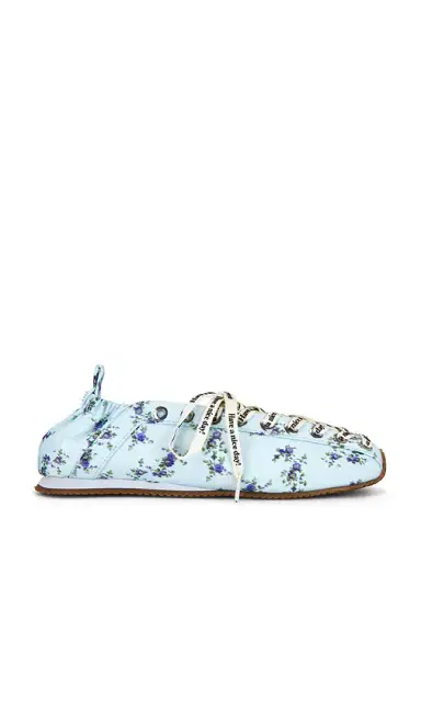 Ganni Lace Up Sporty Ballerina Sneaker | Thumbnail 1 Ganni Lace Up Sporty Ballerina Sneaker | Thumbnail 1