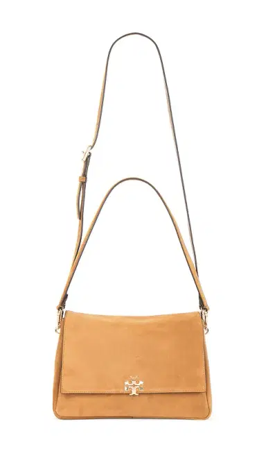 Tory Burch Charlie Suede Shoulder Bag | Thumbnail 1