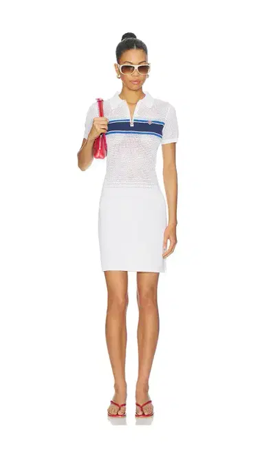 Casablanca Mesh Stripe Jacquard Dress | Thumbnail 1 Casablanca Mesh Stripe Jacquard Dress | Thumbnail 1