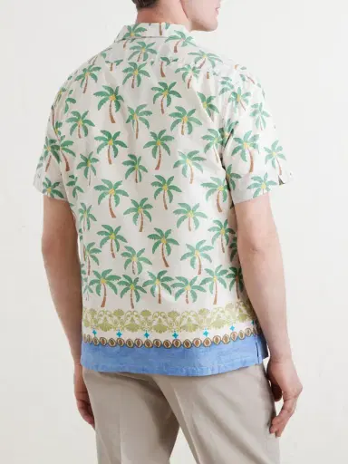 Hartford New Palmito Printed Cotton Shirt - Men | Thumbnail 4 Hartford New Palmito Printed Cotton Shirt - Men | Thumbnail 4