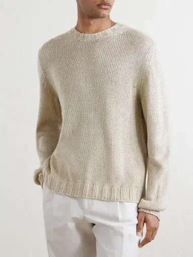 Saman Amel Gio Silk Sweater - Men | Thumbnail 3 Saman Amel Gio Silk Sweater - Men | Thumbnail 3