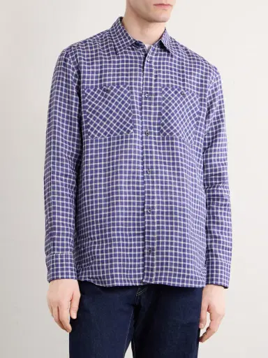 Paul Smith Checked Linen Shirt - Men | Thumbnail 3