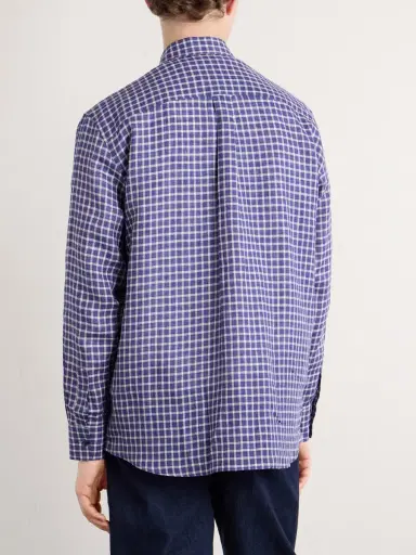 Paul Smith Checked Linen Shirt - Men | Thumbnail 4