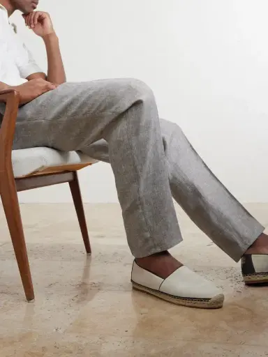 Brunello Cucinelli Straight-Leg Pleated Hemp and Linen-Blend Twill Trousers - Men | Thumbnail 5 Brunello Cucinelli Straight-Leg Pleated Hemp and Linen-Blend Twill Trousers - Men | Thumbnail 5
