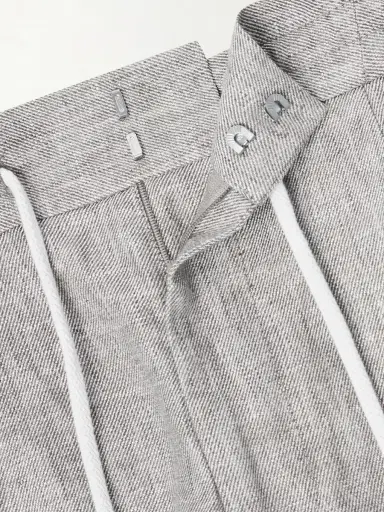 Brunello Cucinelli Straight-Leg Pleated Hemp and Linen-Blend Twill Trousers - Men | Thumbnail 6 Brunello Cucinelli Straight-Leg Pleated Hemp and Linen-Blend Twill Trousers - Men | Thumbnail 6