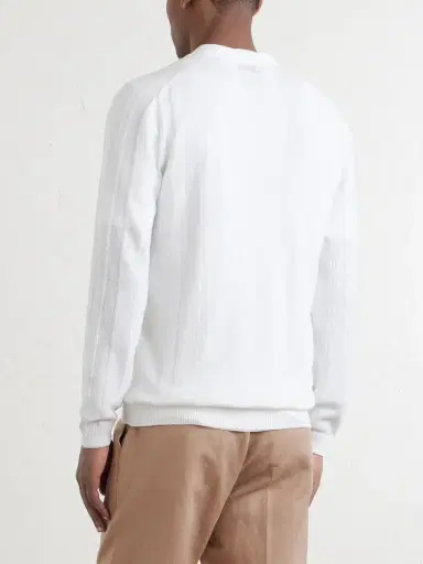 Brunello Cucinelli Knitted Linen and Cotton-Blend Cardigan - Men | Thumbnail 4