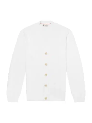 Brunello Cucinelli Knitted Linen and Cotton-Blend Cardigan - Men | Thumbnail 1